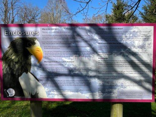 National Centre for Birds of Prey information board